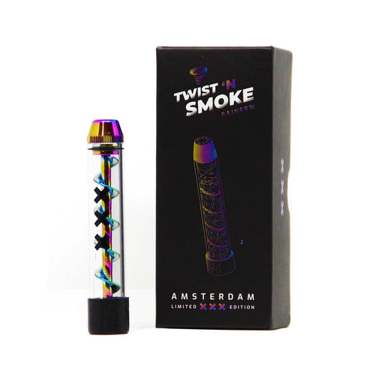 Twist &'n Smoke Twisted Glass Blunt Rainbow Amsterdam Special Edition