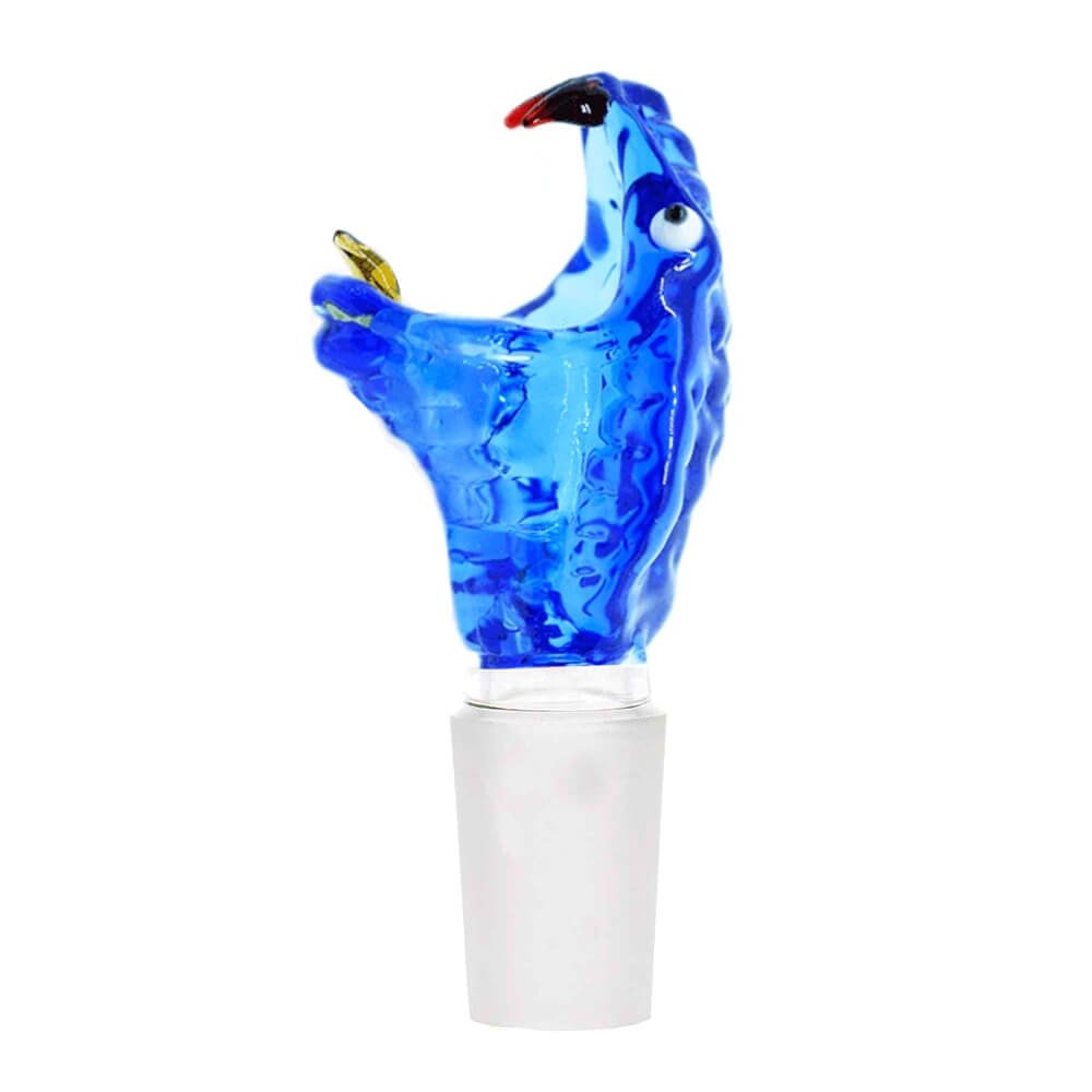Blue Snake Bong Glaskopf 18 mm