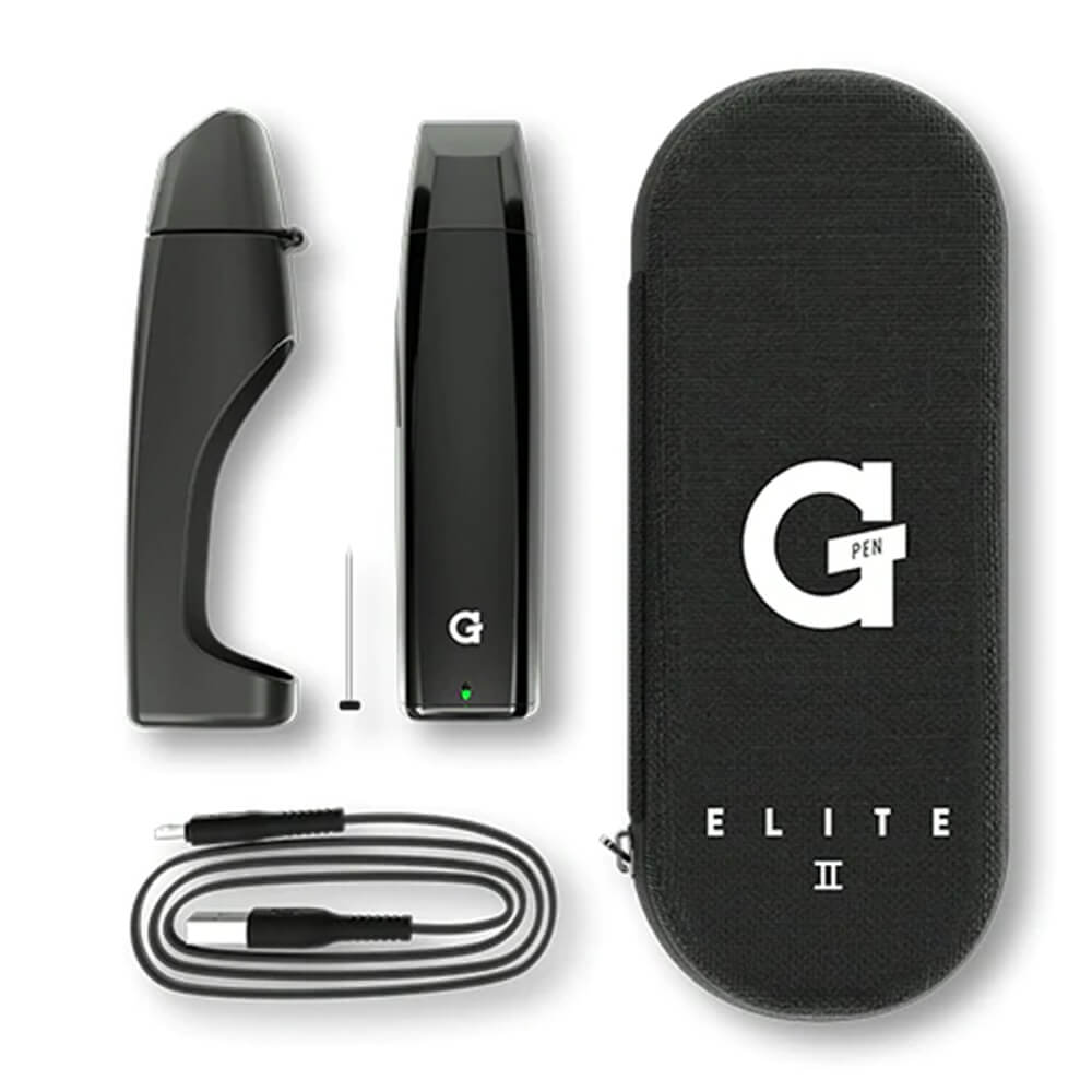 G-Pen Elite II Vaporizer für getrocknete Kräuter, Schwarz