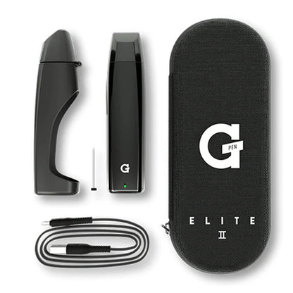 G-Pen Elite II Vaporizer für getrocknete Kräuter, Schwarz