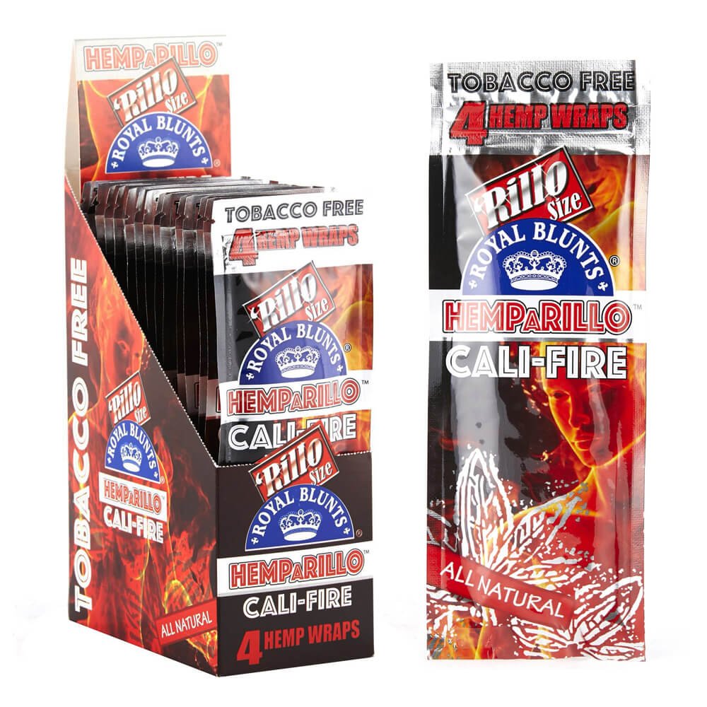 Hemparillo Hanf-Wraps Cali Fire x4 Blunts (15 Packungen/Display)