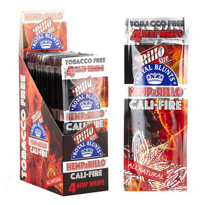Hemparillo Hanf-Wraps Cali Fire x4 Blunts (15 Packungen/Display)