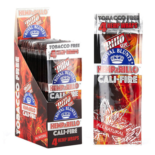 Hemparillo Hanf-Wraps Cali Fire x4 Blunts (15 Packungen/Display)