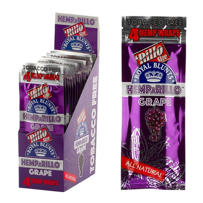 Hemparillo Hanf-Wraps Traube x4 Blunts (15 Packungen/Display)