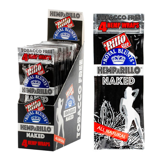 Hemparillo Hanf-Wraps Naked x4 Blunts (15 Packungen/Display)