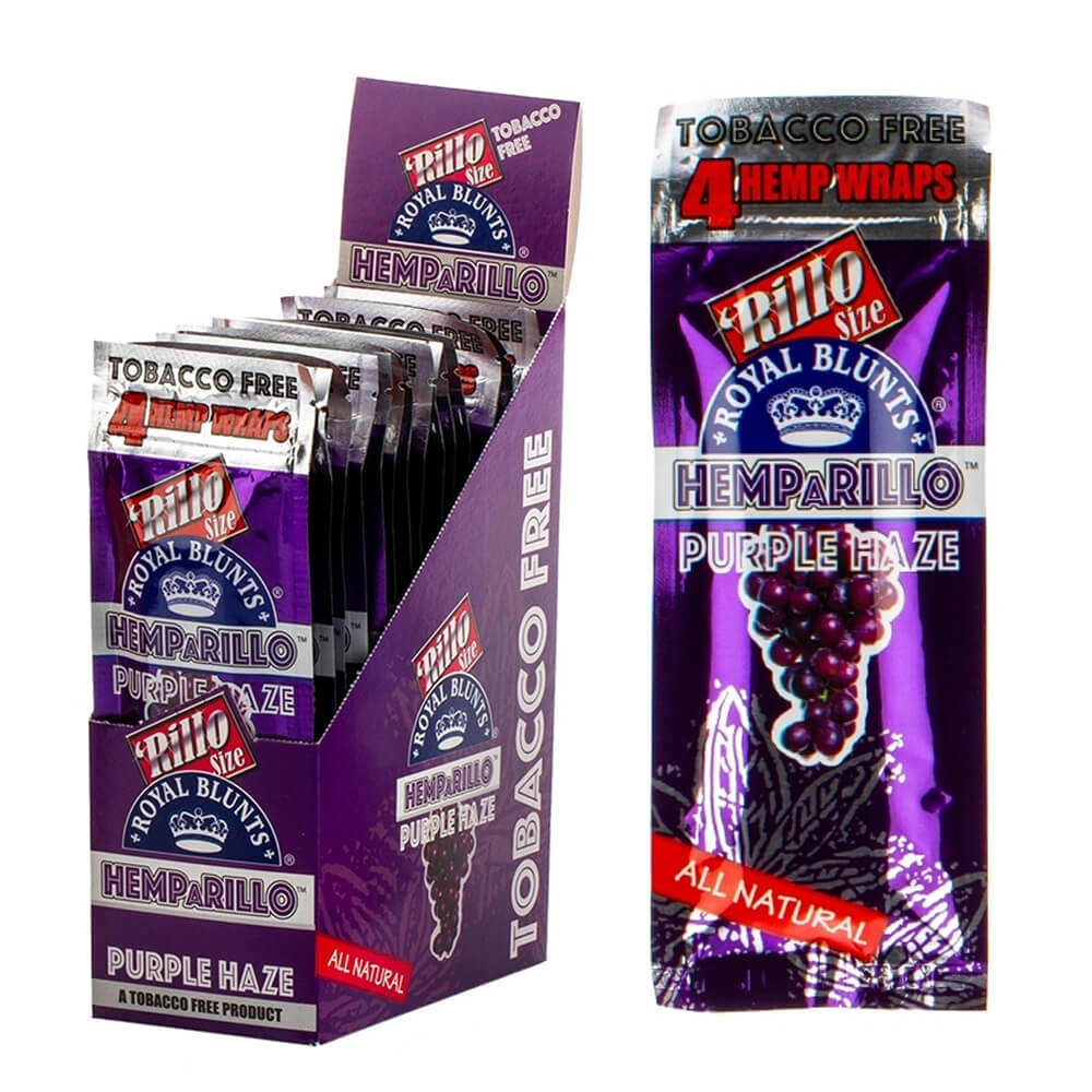 Hemparillo Hanf-Wraps Purple Haze x4 Blunts (15 Packungen/Display)