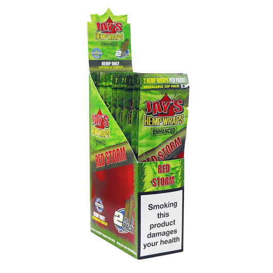 Juicy Jay's Hanf-Wraps Red Storm Cherry Pie mit Terpenen (25 Stück/Display)