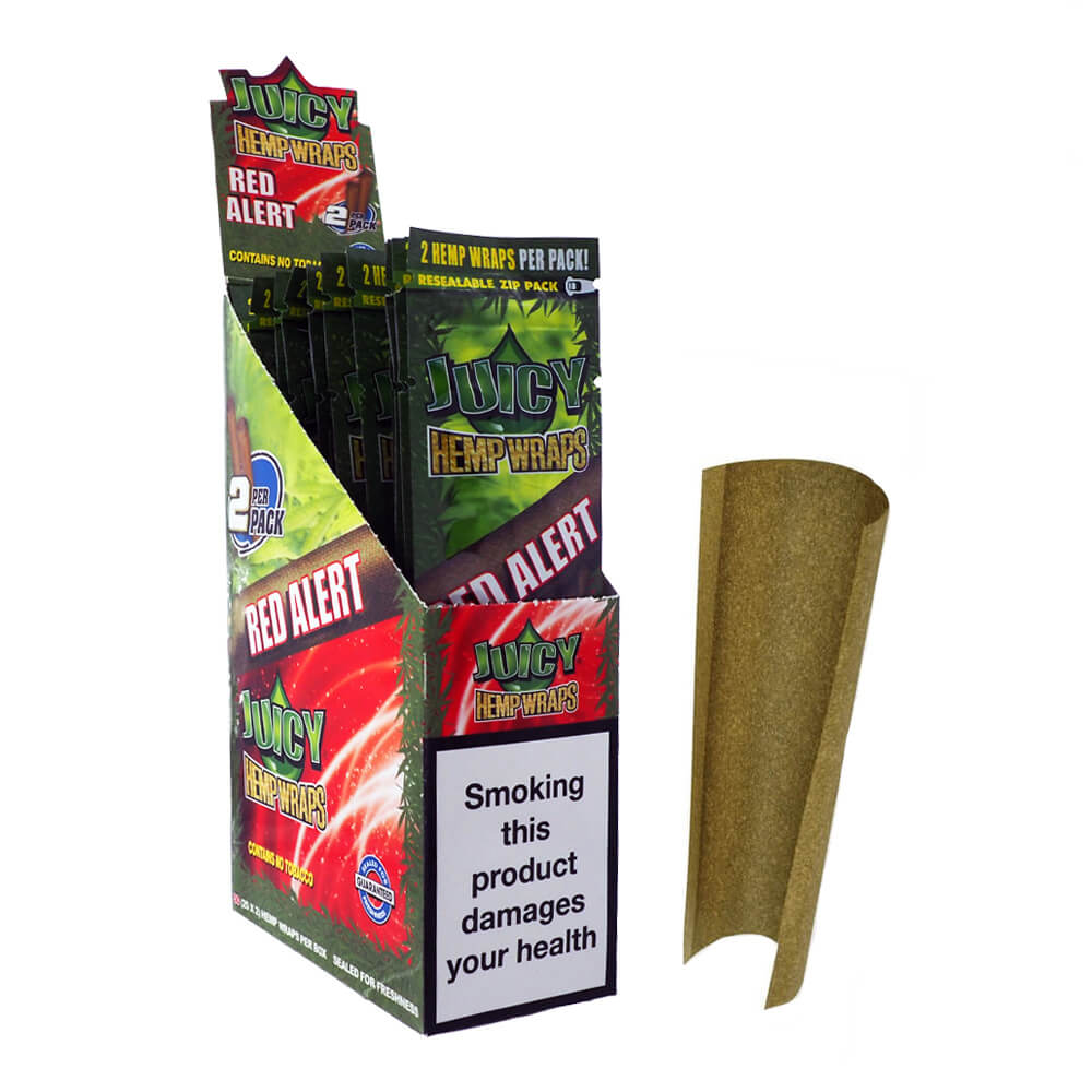Juicy Jay's Hemp Wraps Blunt Red Alert (25 Stück/Display)