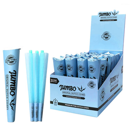 Jumbo King Size blaue Eistüten, 3 Stück (32 Packungen/Display)