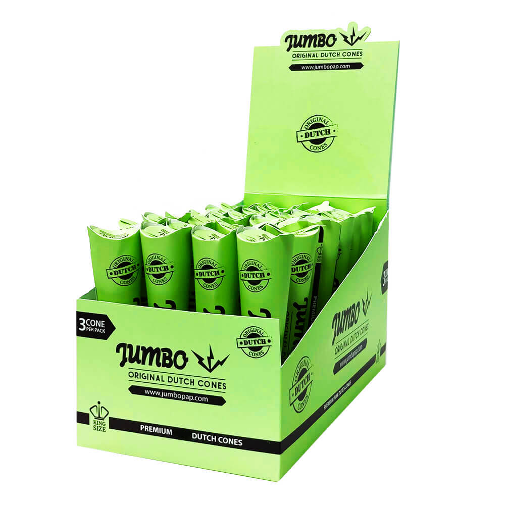 Jumbo King Size grüne Eistüten, 3 Stück pro Packung (32 Stück/Display)