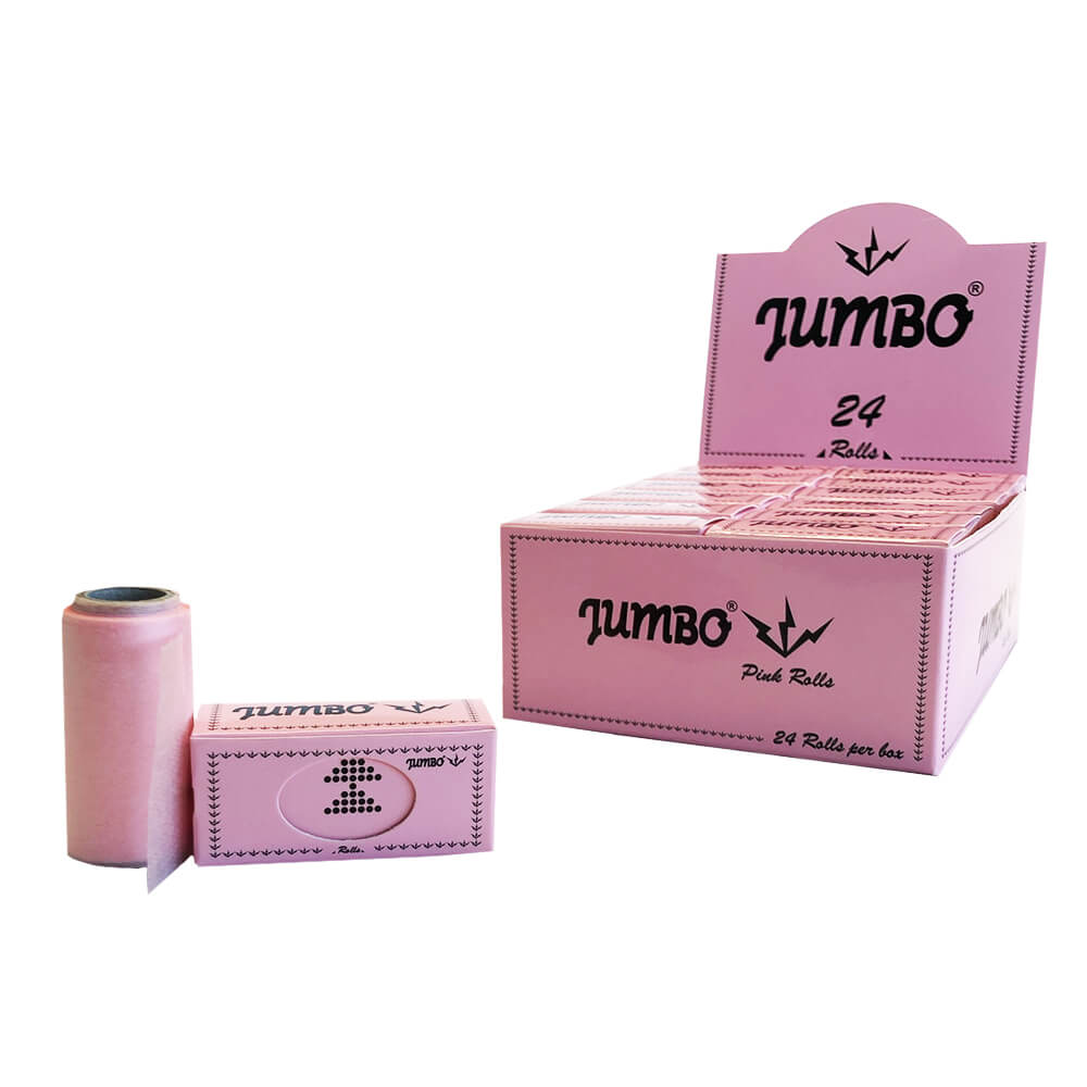 Jumbo Pink Rolls Zigarettenpapier (24 Stück/Display)