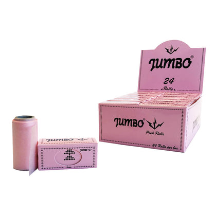 Jumbo Pink Rolls Zigarettenpapier (24 Stück/Display)