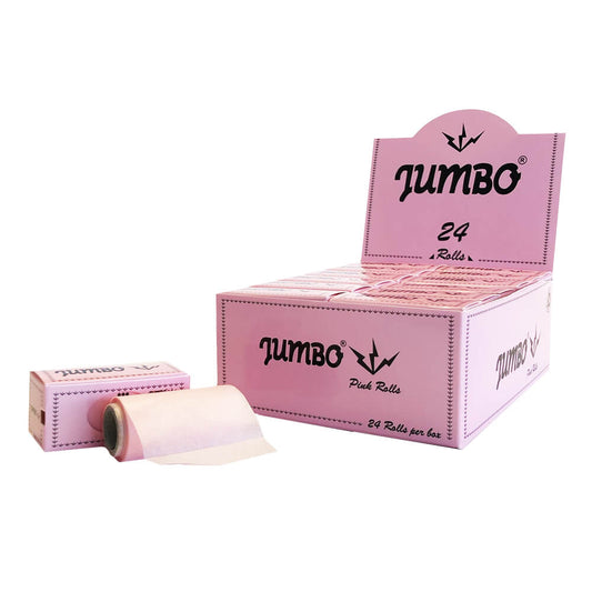Jumbo Pink Rolls Zigarettenpapier (24 Stück/Display)