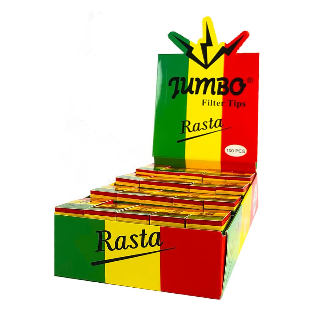 Jumbo Rasta Filter Tips (100 Stück/Display)