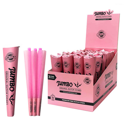 Jumbo King Size Pink Cones, 3 Stück pro Packung (32 Stück/Display)