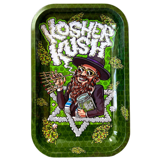 Best Buds Kosher Kush Metall-Drehunterlage, mittelgroß, 17 x 28 cm