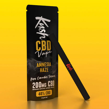 Kush CBD Vape Amnesia Haze 200mg CBD Einweg-Vape-Pen (10 Stück/Display)