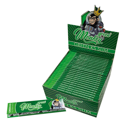 Monkey King Green KS Slim Zigarettenpapier (50 Stück/Display)