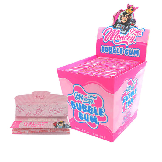 Monkey King Smellpack Pink KS Rolling Papers mit Tips (24 Stück/Display)