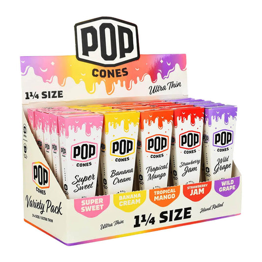 Pop Cones 1 1/4 Ultra Thin Variety Pack (25 Stück/Display)