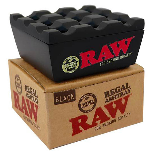 RAW Regal Metall-Aschenbecher, schwarz