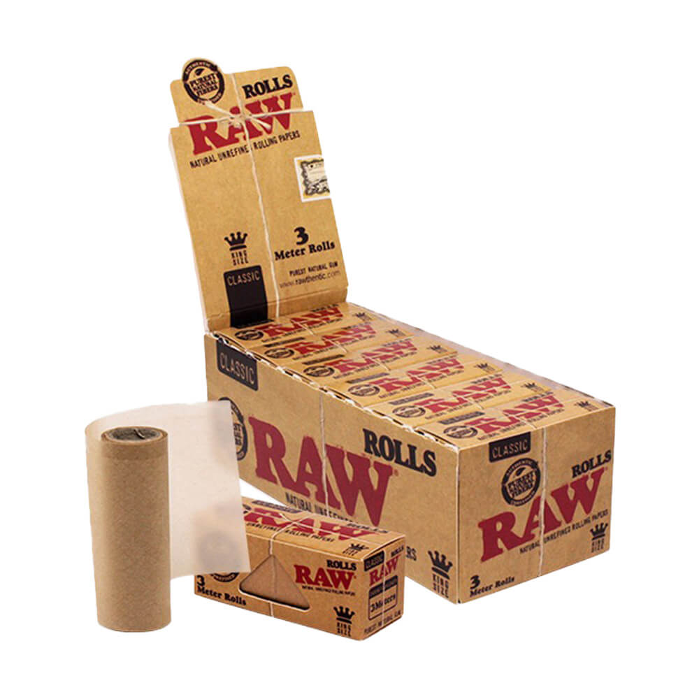 RAW Rollen 3 Meter schlank (12 Stück/Display)