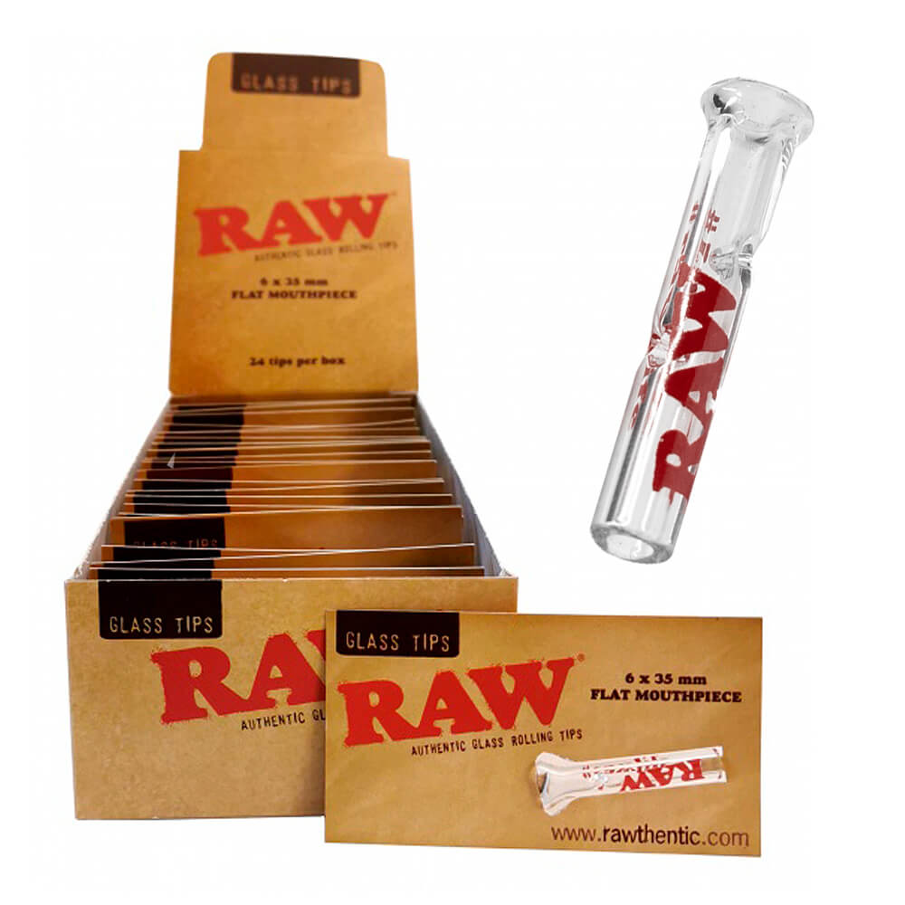 RAW Glass Tips einzeln verpackt (24 Stück/Display)