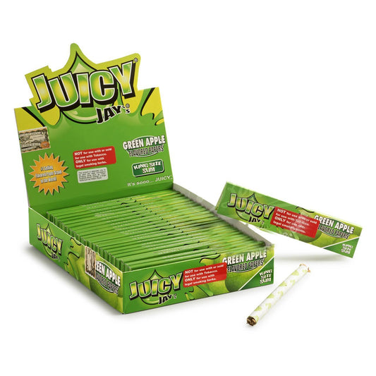 Juicy Jay Kingsize Green Apple Drehpapiere (24 Stück/Display)