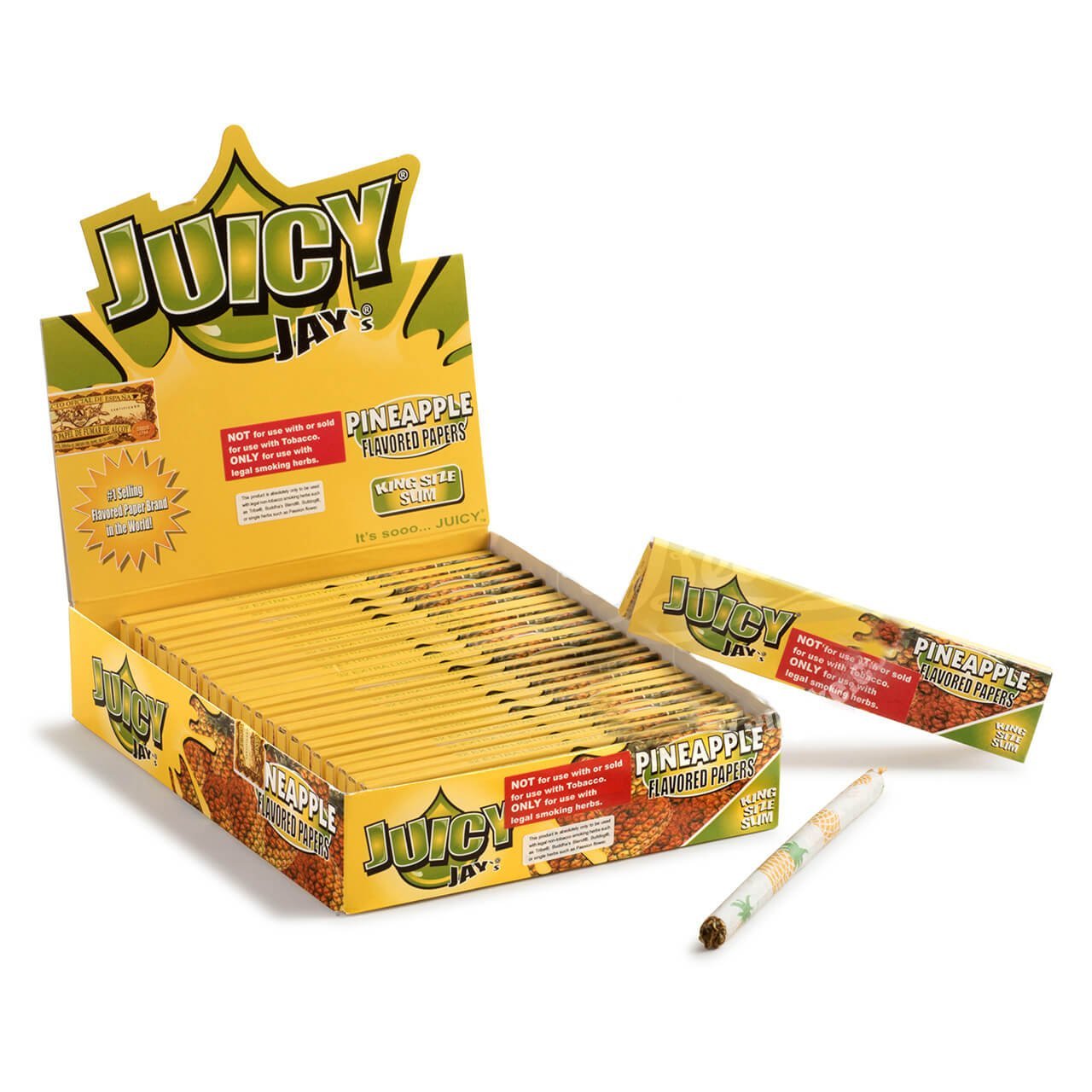 Juicy Jay Kingsize Ananas-Drehpapier (24 Stück/Display)