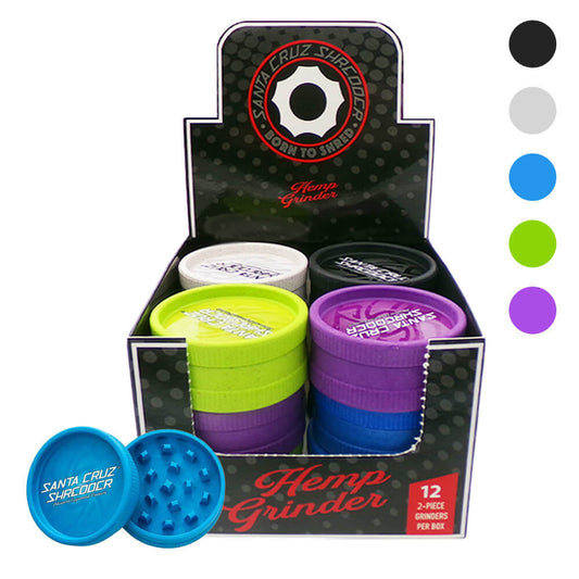Santa Cruz Biologisch abbaubarer Hanfgrinder, 2-teilig, 55 mm (12 Stück/Display)