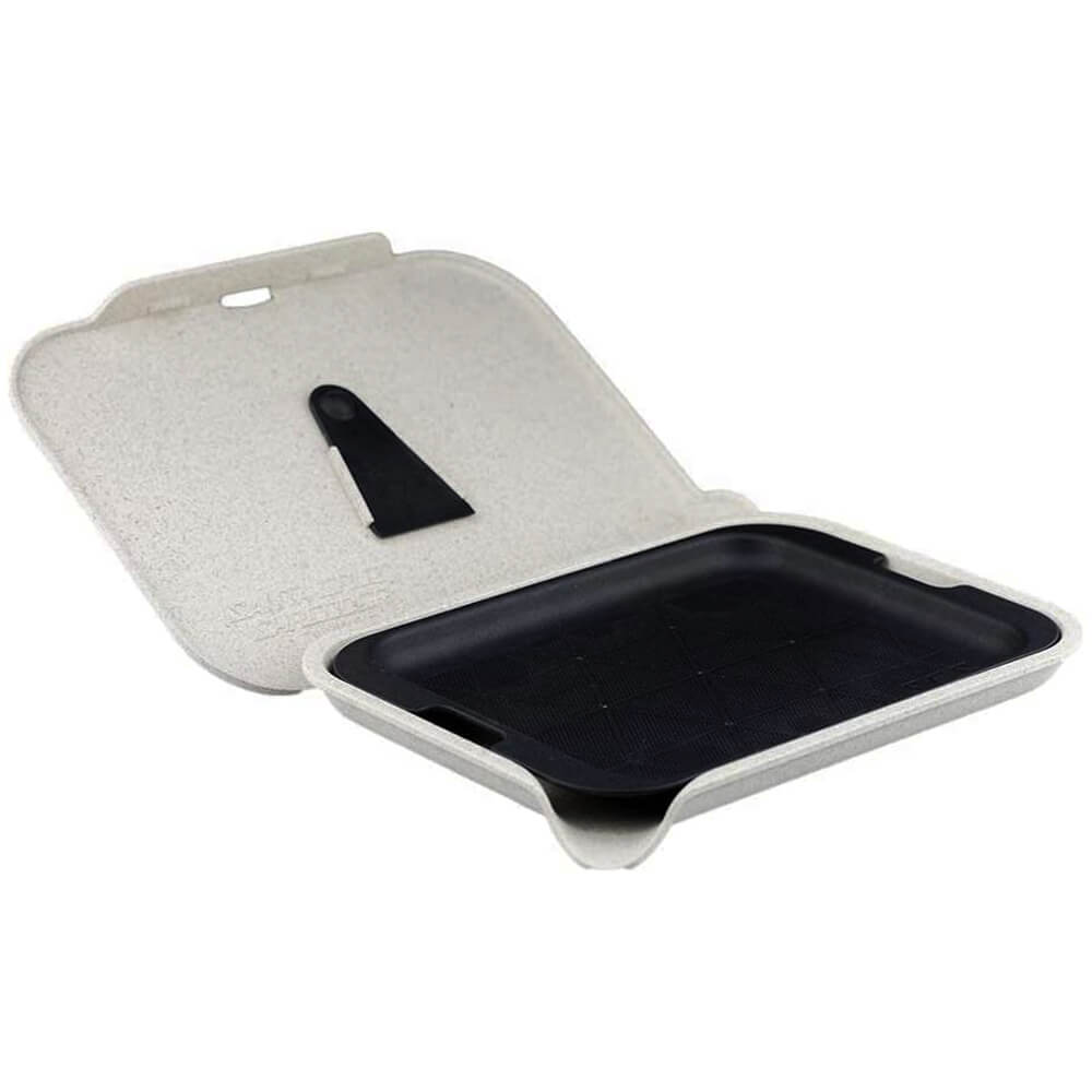 Santa Cruz biologisch abbaubares kleines Hanfschalen-Set mit Harzauffangschale, weiß