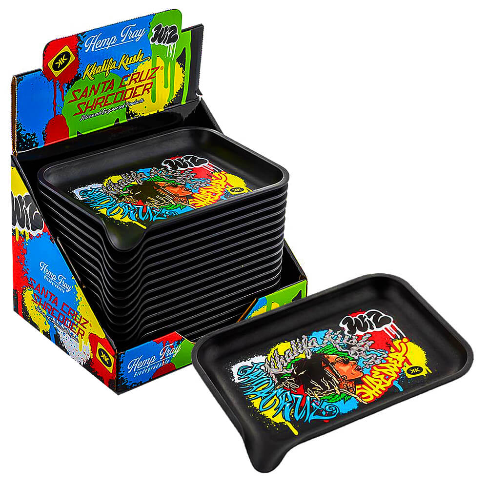 Santa Cruz Wiz Khalifa biologisch abbaubare Rolling Trays 14x19cm (16 Stück/Display)