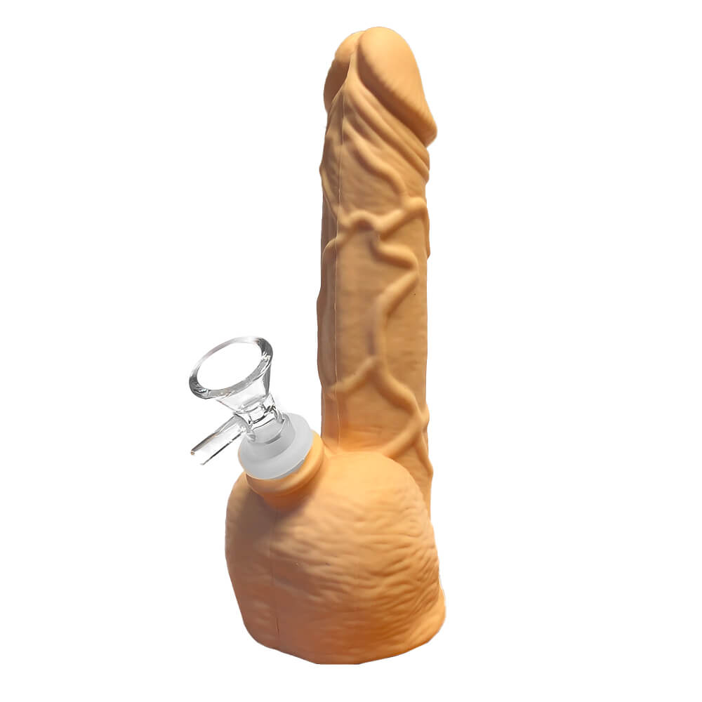 Weißer Penis-Silikon-Bong 20 cm