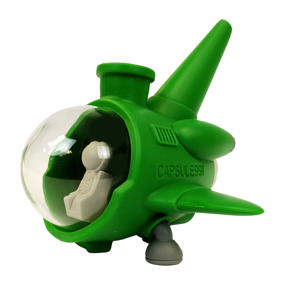 U-Boot-grüne Silikon-Bong mit abnehmbaren Teilen, 13 cm