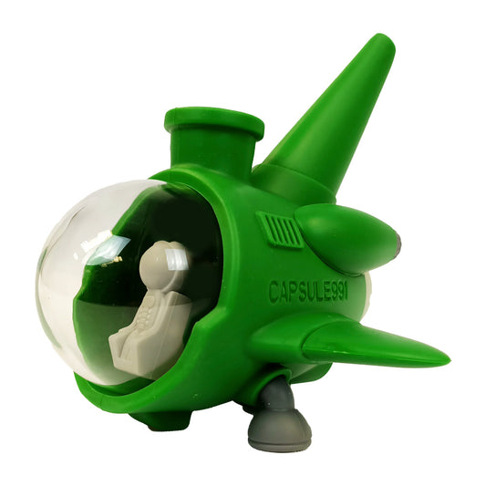 U-Boot-grüne Silikon-Bong mit abnehmbaren Teilen, 13 cm