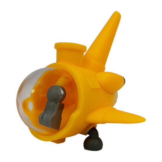 U-Boot-gelbe Silikon-Bong mit abnehmbaren Teilen, 13 cm