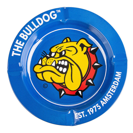 Bulldog Original Blauer Metall-Aschenbecher
