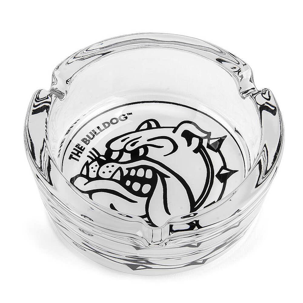 Bulldog Original Weißglas-Aschenbecher
