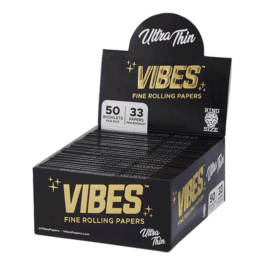 VIBES Rolling Papers King Size Slim Ultra Thin (50 Stück/Display)