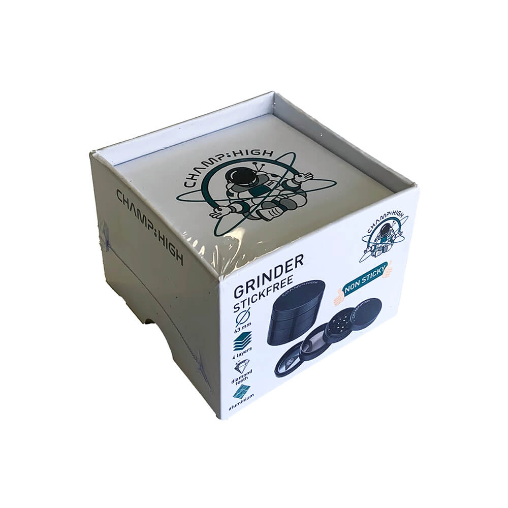 Champ High Stickfree Grinder Schwarz 63 mm