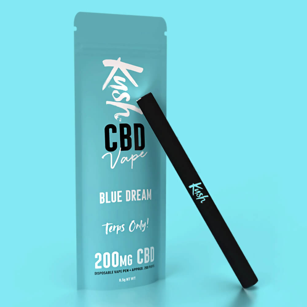 Kush CBD Vape Blue Dream 200mg CBD Einweg-Vape-Pen (10 Stück/Display)