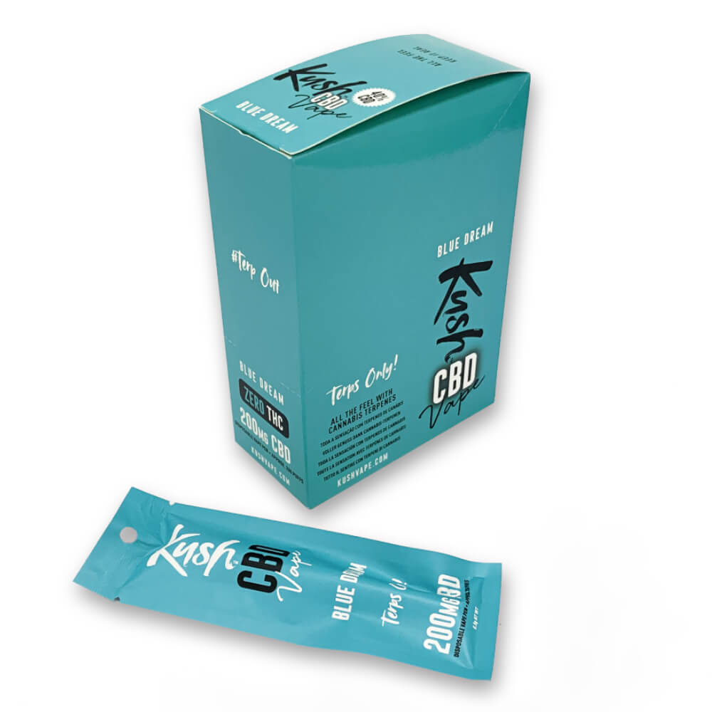 Kush CBD Vape Blue Dream 200mg CBD Einweg-Vape-Pen (10 Stück/Display)