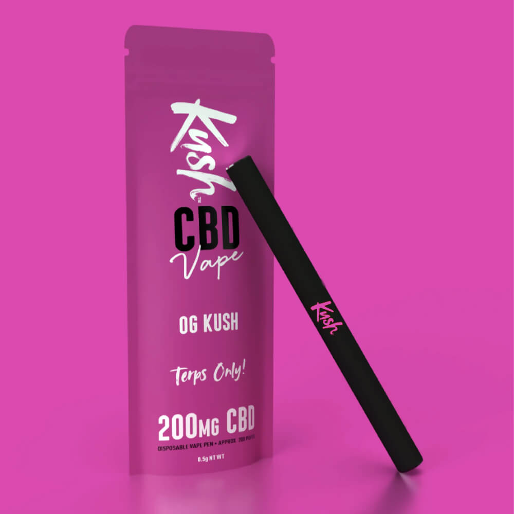 Kush CBD Vape OG Kush 200mg CBD Einweg-Vape-Pen (10 Stück/Display)