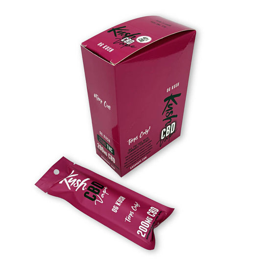 Kush CBD Vape OG Kush 200mg CBD Einweg-Vape-Pen (10 Stück/Display)