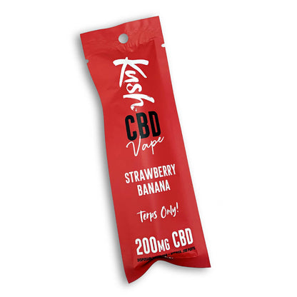 Kush CBD Vape Erdbeer-Banane 200mg CBD Einweg-Vape-Pen (10 Stück/Display)