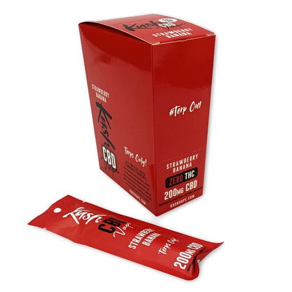 Kush CBD Vape Erdbeer-Banane 200mg CBD Einweg-Vape-Pen (10 Stück/Display)