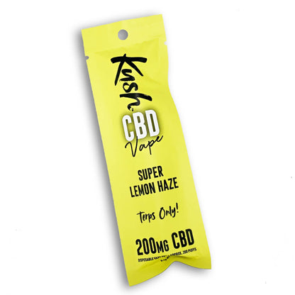 Kush CBD Vape Super Lemon Haze 200mg CBD Einweg-Vape-Pen (10 Stück/Display)