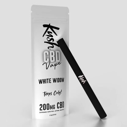 Kush CBD Vape White Widow 200mg CBD Einweg-Vape-Pen (10 Stück/Display)