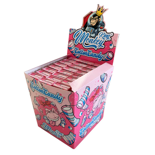 Monkey King Rolling Papers mit Filter Tips Cotton Candy (24 Stück/Display)