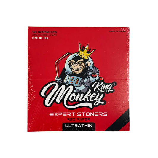 Monkey King Expert Stoners Ultra Thin Rolling Papers Rot (50 Stück/Display)